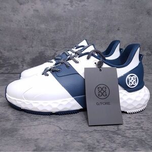 G/FORE Ladies MG4 Golf Shoe Size 6 Womens Perforated White/Blue GLF000011, New